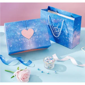 กล่องของขวัญ + ถุงกระดาษ กล่องของขวัญสำเร็จรูปสุดหรู